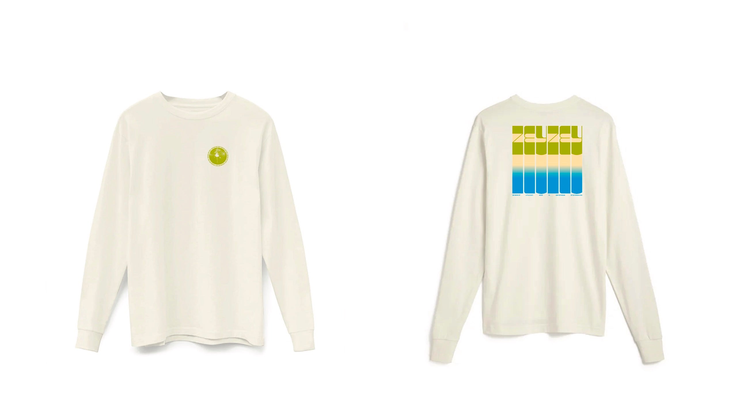 ZeyZey Natural Midweight Supima® Long Sleeve Tee